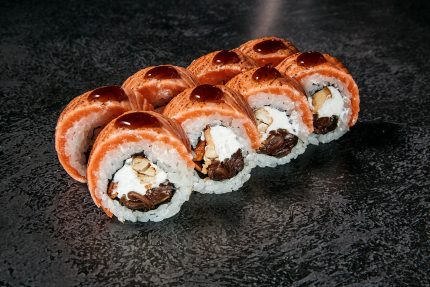 Филадельфия татаки с маринованной тыквой